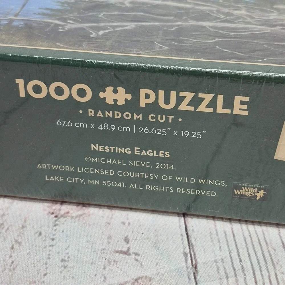 NEW Cobble Hill Nesting Eagles 1000-piece puzzle Micheal Sieve with Poster